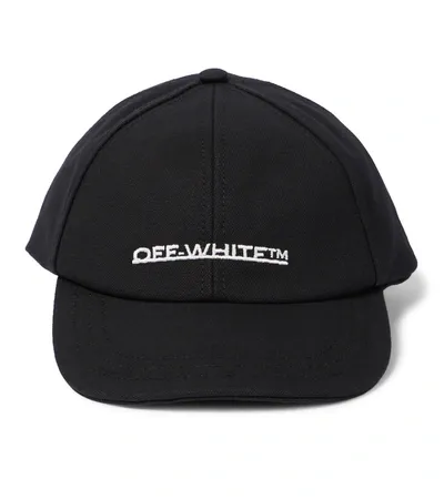 Off-white Black Logo-embroidery Baseball Cap