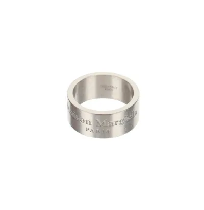 Maison Margiela Sterling Silver Engraved Logo Ring