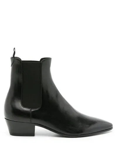 Saint Laurent Vassili Chelsea Ankle Boots In Black