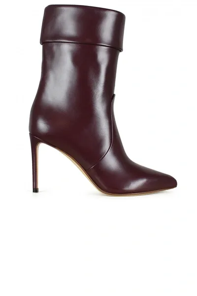 Francesco Russo Leather Boots In Red