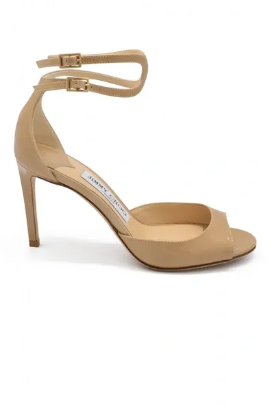 Jimmy Choo Lane 85 Sandals In Cream