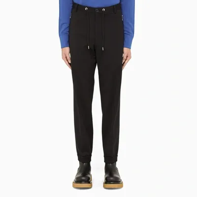 Moncler Black Jogging Trousers With Drawstring