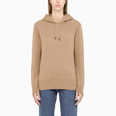 Burberry Camel Jaida Hoodie In Beige