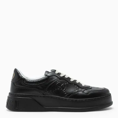 Gucci Black Sneakers With Gg In Relief