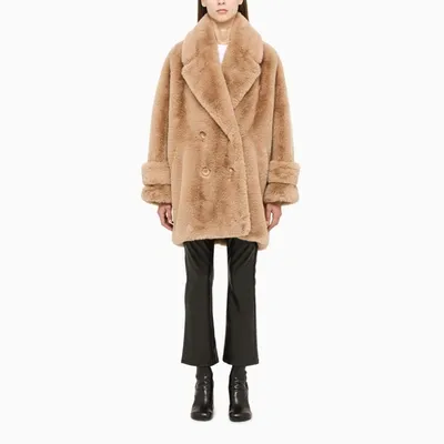 Swd By S.w.o.r.d. Camel Teddy Coat In Brown