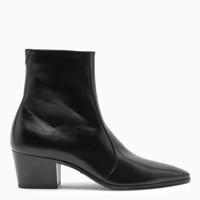 Saint Laurent Black Vassily Medium Boots