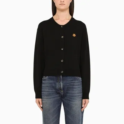 Kenzo Black Short Cardigan Pullover