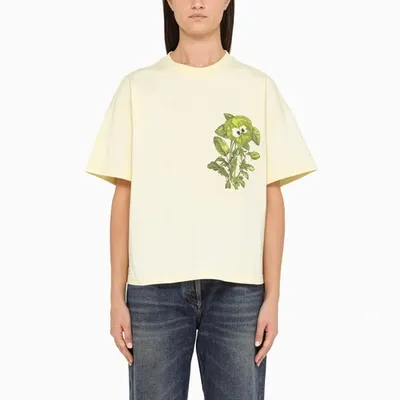 Kenzo Ecru T-shirt With Print In White