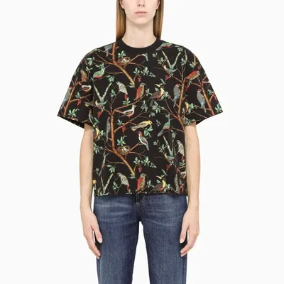 Kenzo Black T-shirt With All-over Print