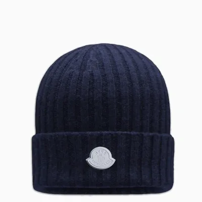 Moncler Genius Blue Cashmere Blend Beanie