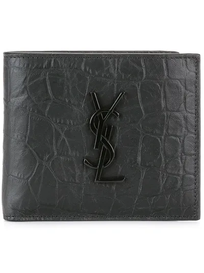 Saint Laurent Monogram Billfold Wallet In Black