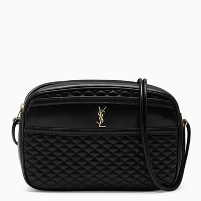 Saint Laurent Black Quilted Camera Bag