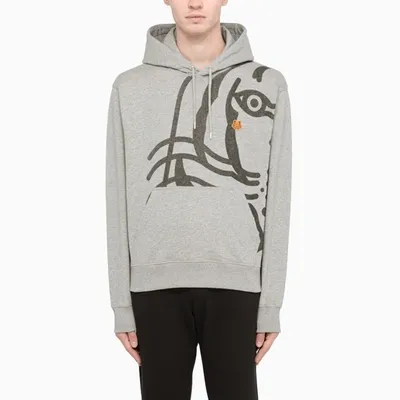 Kenzo Gray Sweatshirt Hoodie In Grey