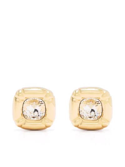 Swarovski Women's Dulcis Goldtone & Crystal Cushion Stud Earrings