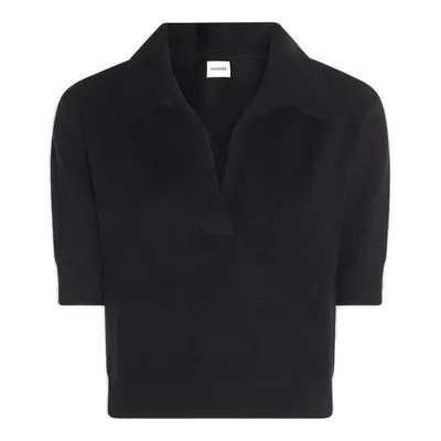 Khaite Shrunken Jo Cashmere Sweater In Black