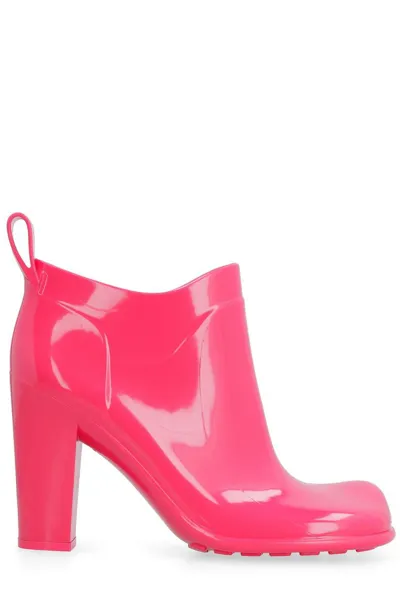 Bottega Veneta Shine 90mm Ankle Boots In Fuchsia