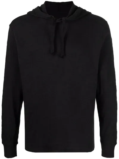 Rag & Bone Lightweight Cotton Hoodie In Black