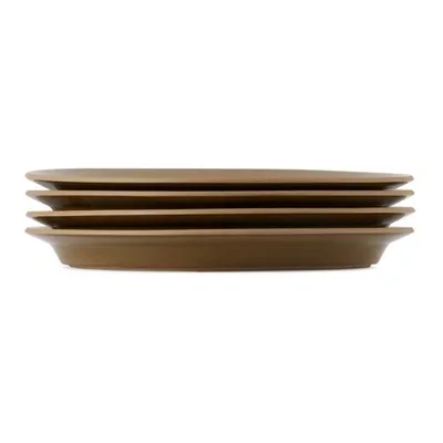 Departo Khaki Large Plate Set In Tobacco