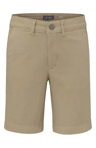 Dl 1961 Kids' Jacob Stretch Cotton Shorts In Sandbar