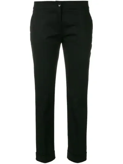 Etro Woman Crepe Slim-leg Pants Black