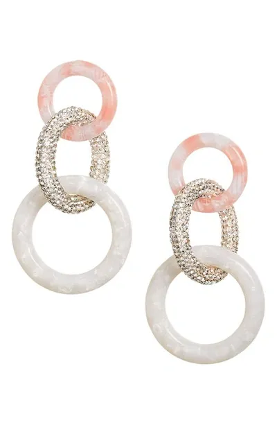 Lele Sadoughi Enchanted Hoop Earrings In Blush Sand