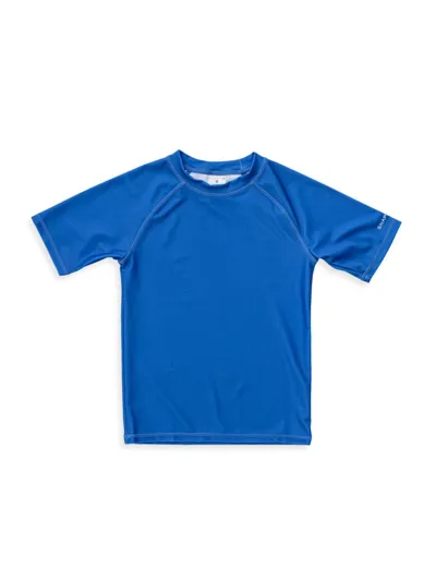 Snapper Rock Kids' Little Boy's & Boy's Penguin Short-sleeve Rash Top In Blue