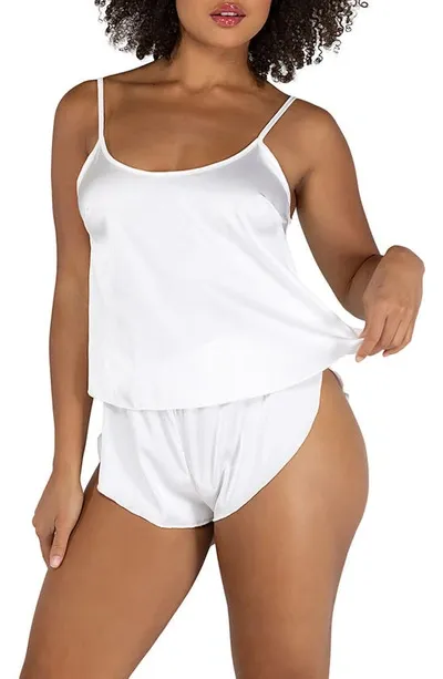 Roma Confidential Satin Pajamas In White