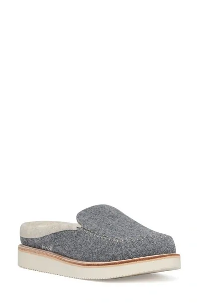 Sanuk Cozy Vibe Wool Felt Slipper In Charcoal