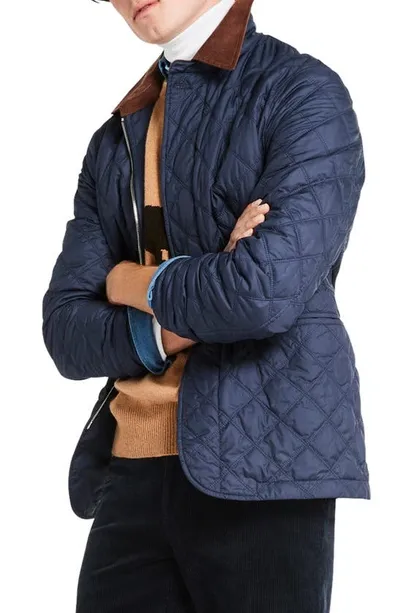 Brooks Brothers Walk Water Resistant Coat In Blue