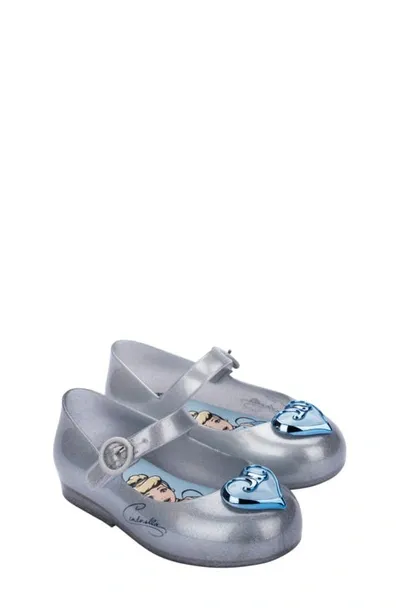 Mini Melissa Kids' Mini Sweet Love Disney Princess Mary Jane In Silver