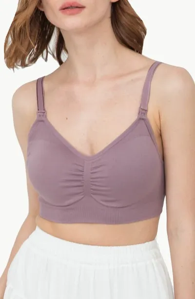 Modern Eternity Seamless Maternity/nursing Bra In Lavender