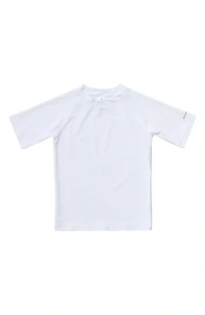 Snapper Rock Kids' Short Sleeve Rashguard In White