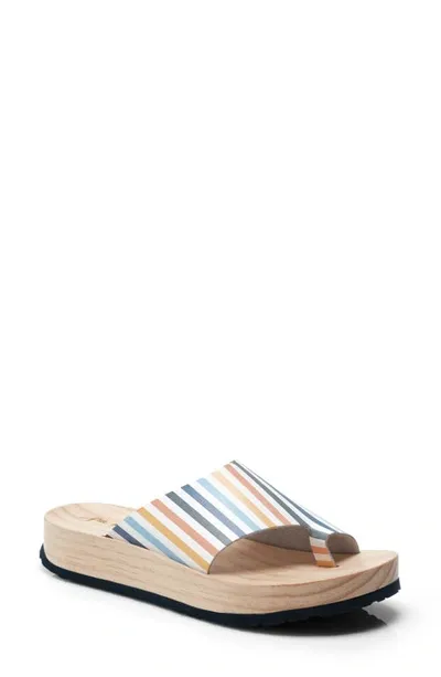 Free People Woodlands Platform Clog Sandal In Stripe