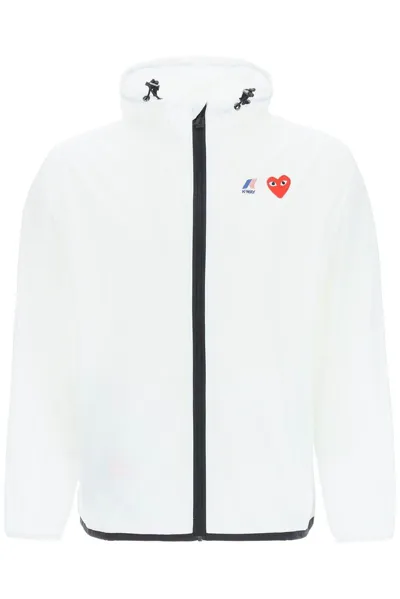 Comme Des Garçons Play White K-way Edition Nylon Jacket