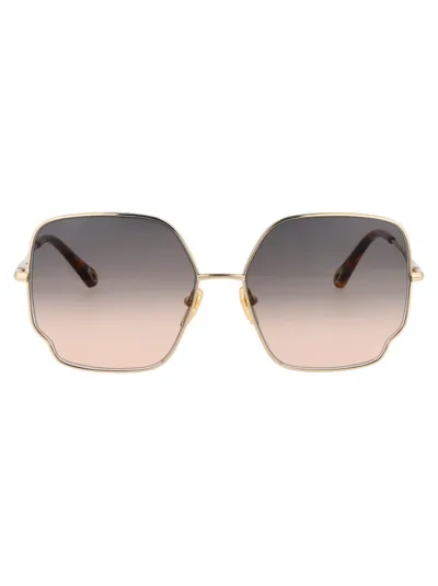 Chloé Ch0094s Sunglasses In Gold