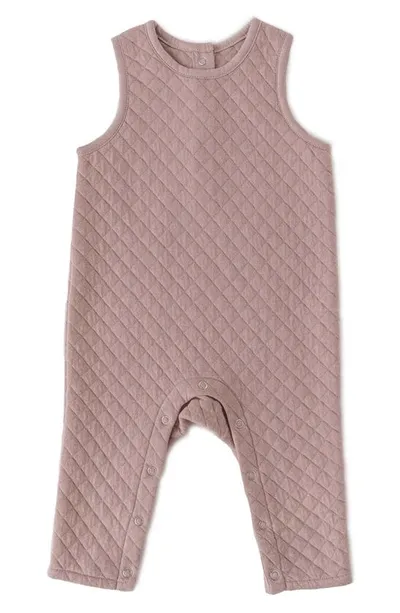 Pehr Babies'  Kids' Cozy Essentials Organic Cotton Blend Romper In Pale Pink