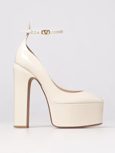 Valentino Garavani 155mm Tango Patent Leather Pumps In Yellow Cream