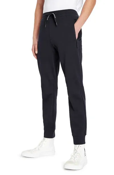 Armani Exchange Milano New York Sweatpants In Navy Blue