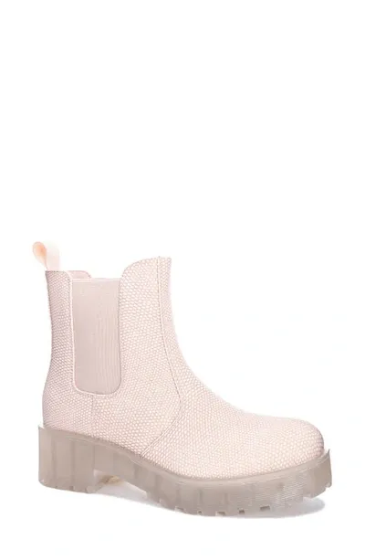 Dirty Laundry Margo Snake Embossed Chelsea Boot In Blush