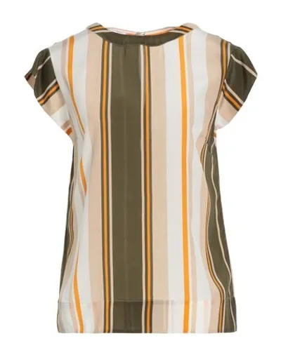 Barba Napoli Sleeveless Silk Blouse In Beige