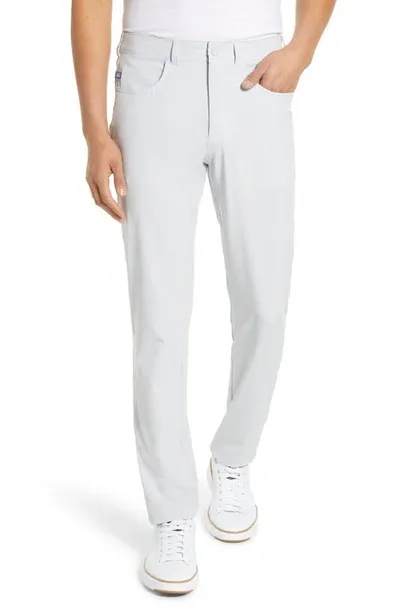 Mizzen + Main Traverse Five-pocket Performance Pants In Light Grey