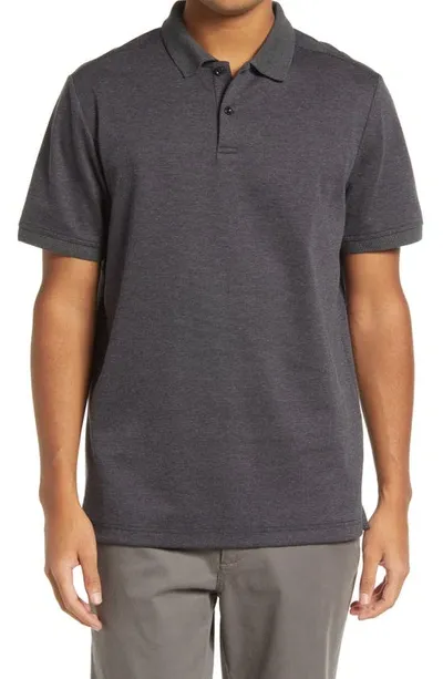 Nordstrom Tech-smart Piqué Polo In Black