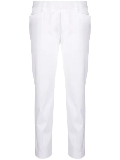 Dsquared2 Slim-fit Low-rise Tapered Trousers In White