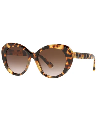 Valentino Va4113 Light Havana Female Sunglasses In Brown