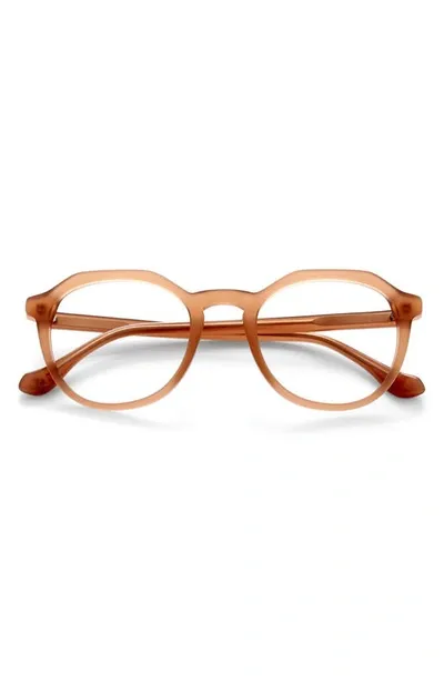 Gemma Iris 49mm Blue Light Blocking Optical Glasses In Almond