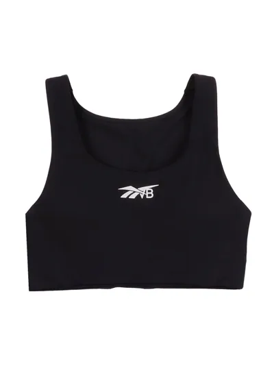 Victoria Beckham Bonded Scoop-neck Sports Bra In Black