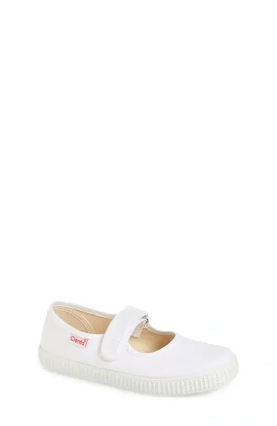 Cienta Kids' Mary Jane Sneaker In White