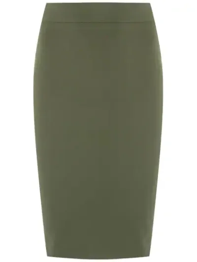 Gloria Coelho Pencil Skirt In Green