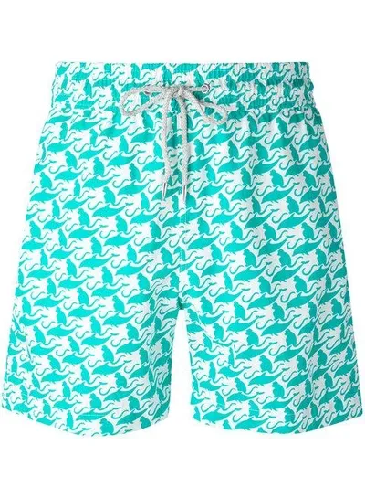 Love Brand The Monkey And The Dolphin Swim Shorts In Blue