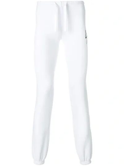 Local Authority Slim Fit Track Pants In White